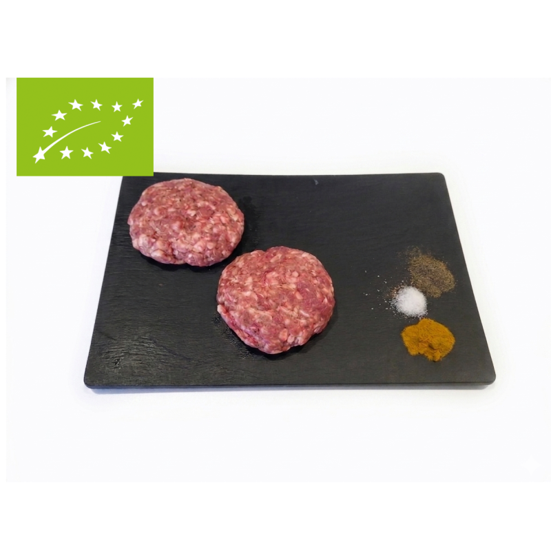 2 Hamburguesas caseras de cordero 100% ecológicas